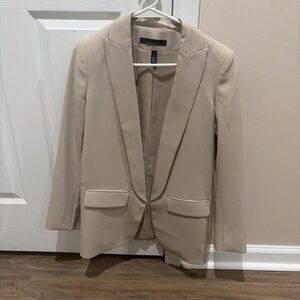 WHBM Chic Beige Blazer Size 0